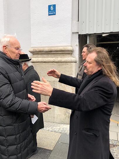 Geben sich gegenseitig Kraft: Edmund Stoiber und Leslie Mandoki