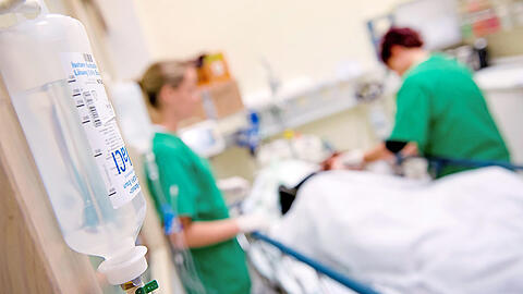 Pflegekräfte in einem Münchner Krankenhaus. (Symbolbild)