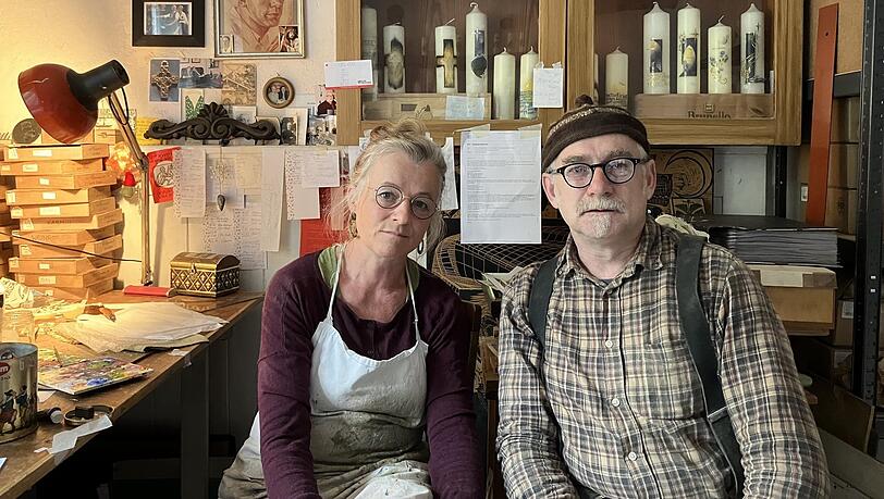 Alraune und Christian Huber. Alraune und Christian Huber.