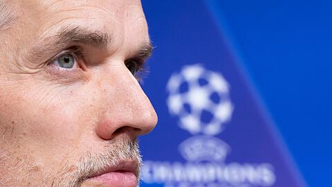 Bayern-Trainer Thomas Tuchel bei der Pressekonferenz vor dem Spiel gegen Lazio Rom.