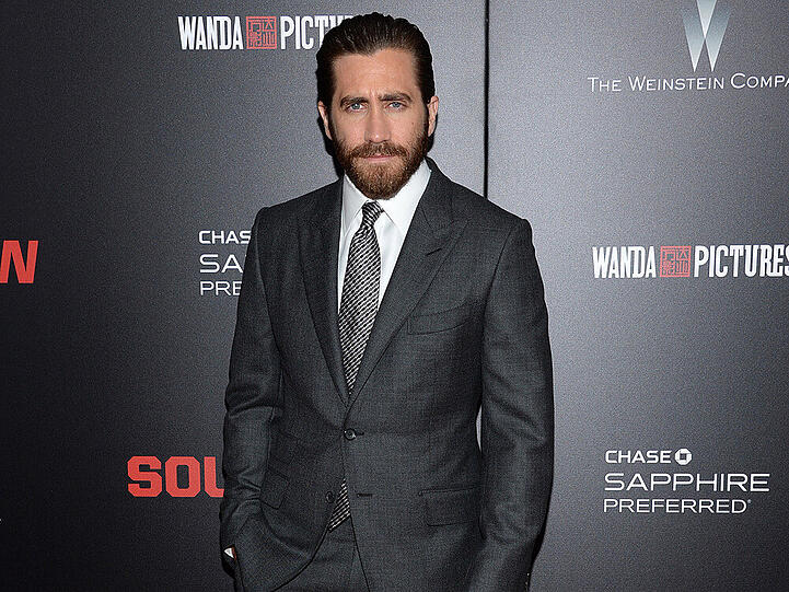 Für seinen neuen Film "Southpaw" ist Jake Gyllenhaal im Moment viel unterwegs, hier zum Beispiel bei der Premiere in New York