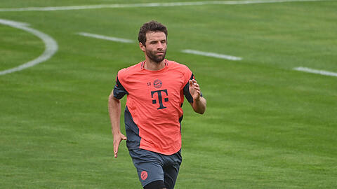 Thomas Müller ist zurück an der Säbener Straße.