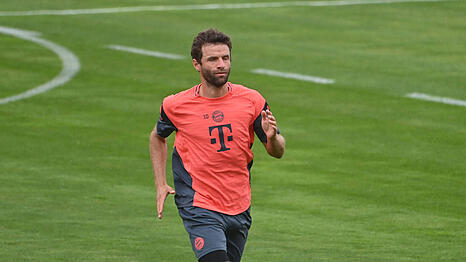 Thomas Müller ist zurück an der Säbener Straße.
