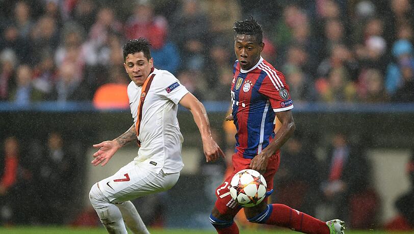 David Alaba musste bei Spiel gegen den AS Rom verletzt ausgewechselt werden.