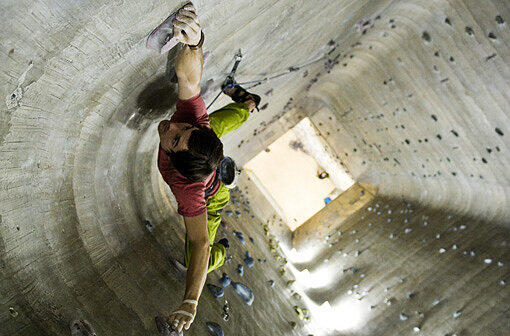Die Kletterhalle im Silo bleibt auch in Zukunft erhalten. Sport ist einer der Schwerpunkte im neuen Werksviertel.