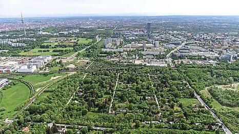 Die Gartensiedlung Eggarten s&uuml;dlich des Lerchenauer Sees ist 100 Jahre alt. Das 21 Hektar gr&ouml;&szlig;e Areal soll mit Wohnungen bebaut werden.