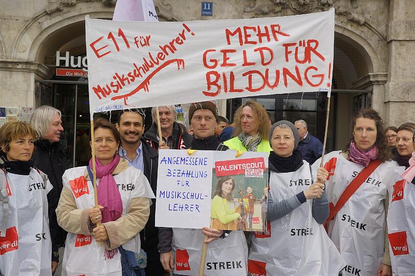 Bilder von der Demo.