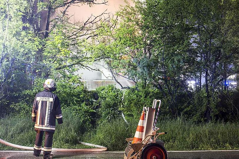 Die Bilder vom Großbrand des Gästehauses im Landkreis Berchtesgadener Land.