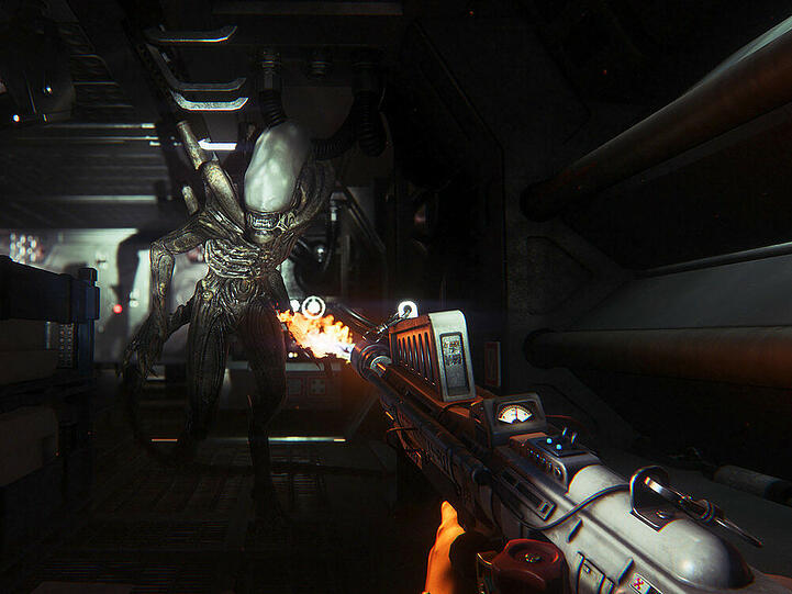 In "Alien: Isolation" müssen Spieler die Angriffe dieses Xenomorph überleben