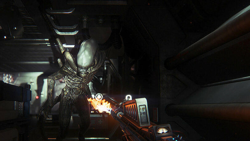 In "Alien: Isolation" müssen Spieler die Angriffe dieses Xenomorph überleben In "Alien: Isolation" müssen Spieler die Angriffe dieses Xenomorph überleben