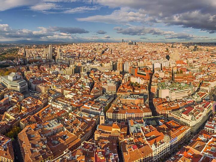 Blick auf Madrid. Die spanische Regierung hat die Stadt als Austragungsort der nächsten Weltklimakonferenz angeboten.
