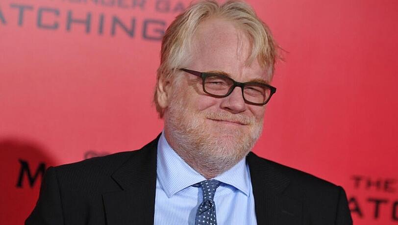 Philip Seymour Hoffman bei der Premiere von "The Hunger Games" in Los Angeles im November 2013 Philip Seymour Hoffman bei der Premiere von "The Hunger Games" in Los Angeles im November 2013