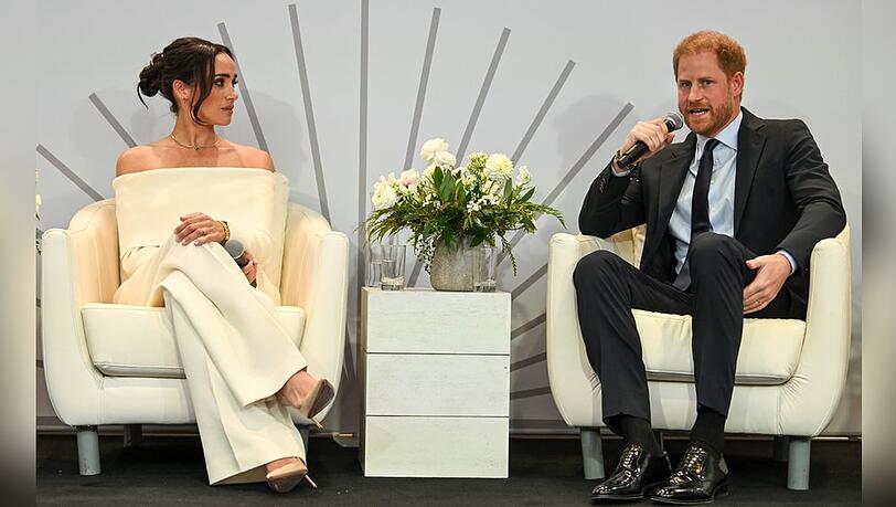 Harry und Meghan beim Gipfeltreffen ihrer Archewell Foundation.