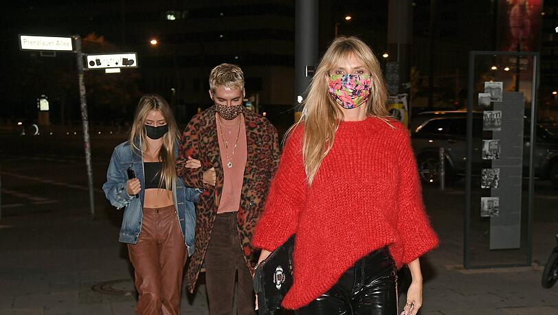 Heidi Klum mit Tochter Leni, Bill Kaulitz am Soho House in Berlin am 22.10.2020.