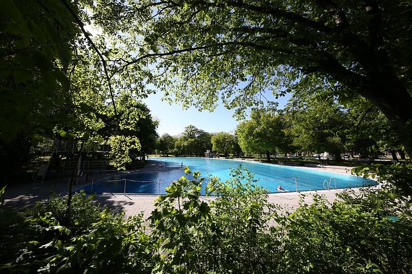 Selten ist so leer wie in diesen Tagen: das Ungererbad.