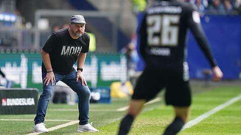 Feierte bei seinem Debüt als HSV-Coach einen knappen Sieg: Steffen Baumgart.
