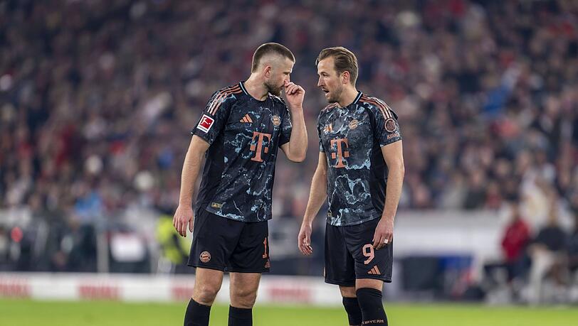 Freunde auf und neben dem Platz: Bayerns Harry Kane und sein englischer Landsmann Eric Dier, der den Klub verlässt.