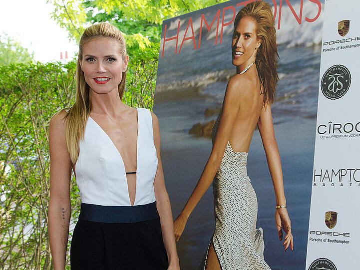 Heidi Klum sind ihre 40 Jahre nicht anzusehen.