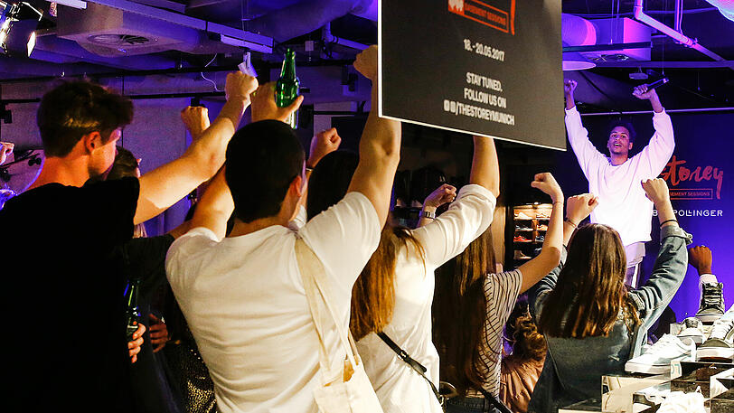 Impressionen vom Kick-Off der "The Storey Basement Sessions" im Oberpollinger.