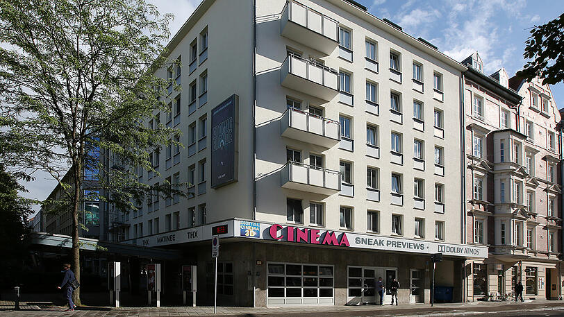Ecke Pappenheimerstraße: Das Cinema residiert hier seit 1975.