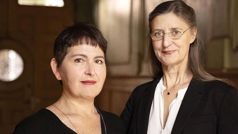 Christiane Pfau (links) ist OB-Kandidatin des B&uuml;ndnis Kultur.