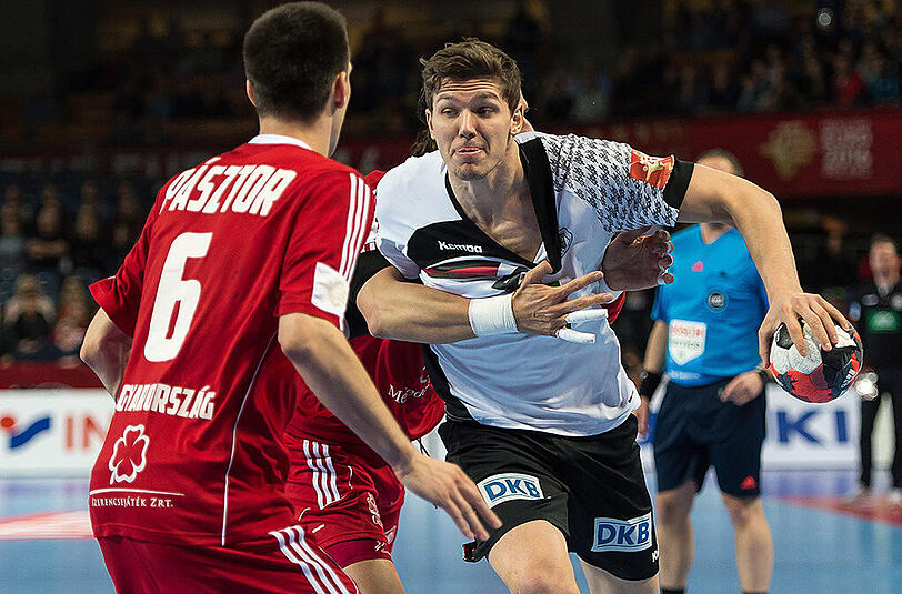 Christian Dissinger im EM-Gruppenspiel gegen Polen.