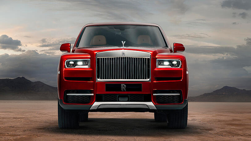 Typisch Rolls-Royce, aber deutlich höhergelegt: Der Cullinan ist das erste SUV der Nobelmarke.