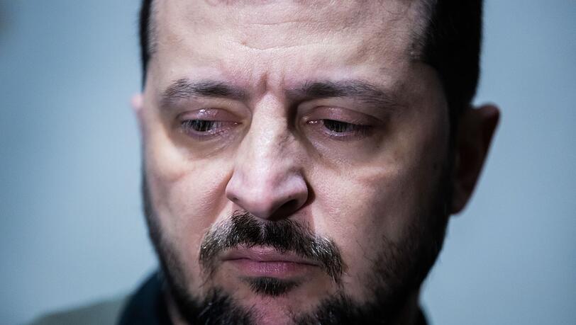 Der Präsident der Ukraine: Wolodymyr Selenskyj.