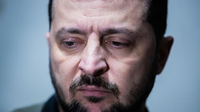 Der Präsident der Ukraine: Wolodymyr Selenskyj.