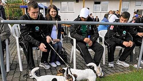 Beim Kleeblatt nicht auf den Hund gekommen, ganz im Gegenteil: Torhüter Max Grün kann sich über einen Vertrag bis 2014 freuen. Mit seiner schwangeren Ehefrau Isabella und dem Familienhund, einem Jack-Russell-Terrier, verfolgte er das Testspiel in Trautskirchen als Zaungast. Beim Kleeblatt nicht auf den Hund gekommen, ganz im Gegenteil: Torhüter Max Grün kann sich über einen Vertrag bis 2014 freuen. Mit seiner schwangeren Ehefrau Isabella und dem Familienhund, einem Jack-Russell-Terrier, verfolgte er das Testspiel in Trautskirchen als Zaungast.