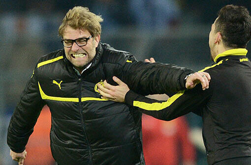 Für Jürgen Klopp gab es nach dem Schlusspfiff kein Halten mehr.