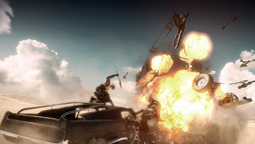 Auch das "Mad Max"-Game geizt nicht mit Explosionen