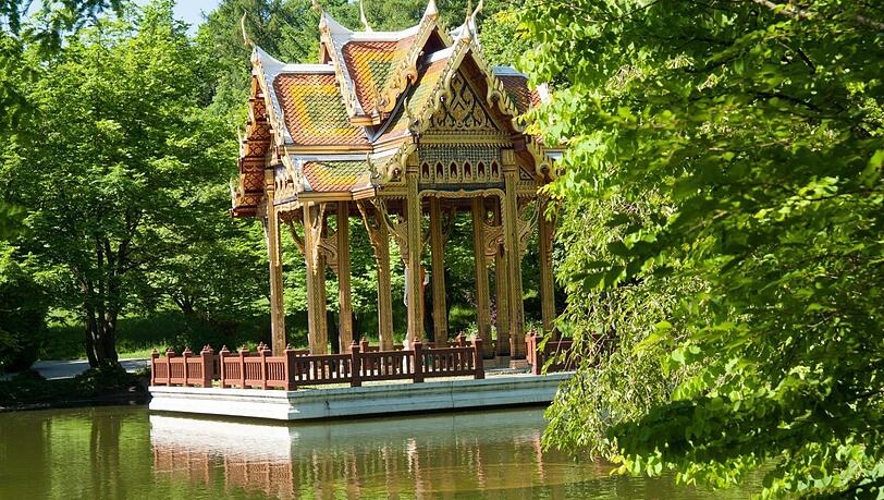 Die Pagode im Westpark. Die Pagode im Westpark.
