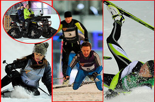 Stefan Mross tauschte Trompete gegen Gewehr und hatte den Sieg vor Augen. Doch es herrschte Chaos vor der Ziellinie. Hier die Bilder vom Star-Biathlon in Ruhpolding!