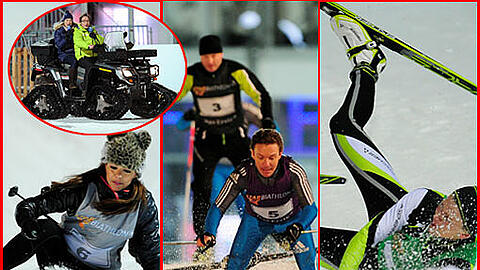 Stefan Mross tauschte Trompete gegen Gewehr und hatte den Sieg vor Augen. Doch es herrschte Chaos vor der Ziellinie. Hier die Bilder vom Star-Biathlon in Ruhpolding!