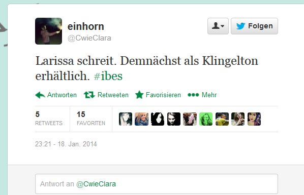 Laut, lauter, Larissa.