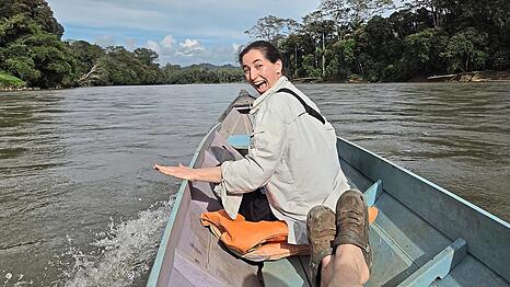 Andrea Lauterbach auf ihrer Reise in Indonesien - inzwischen ist die "Wir in Bayern"-Moderatorin wieder zur&uuml;ck in M&uuml;nchen.