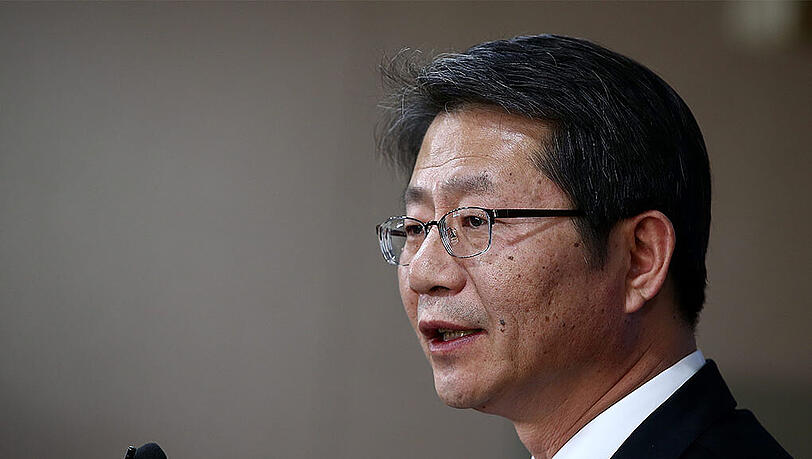 Ryoo Kihl Jae ist in der Regierung in Seoul für das Thema Vereinigung zuständig. Ryoo Kihl Jae ist in der Regierung in Seoul für das Thema Vereinigung zuständig.