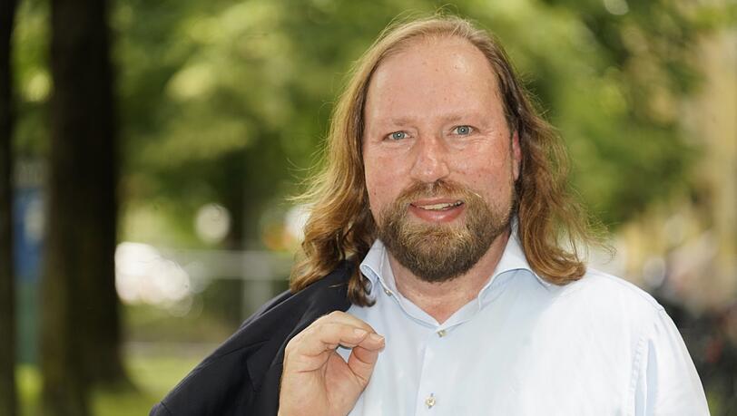 Auf dem Weg zum AZ-Interview: Grünen-Politiker Anton Hofreiter.