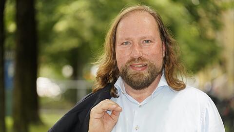 Auf dem Weg zum AZ-Interview: Grünen-Politiker Anton Hofreiter.