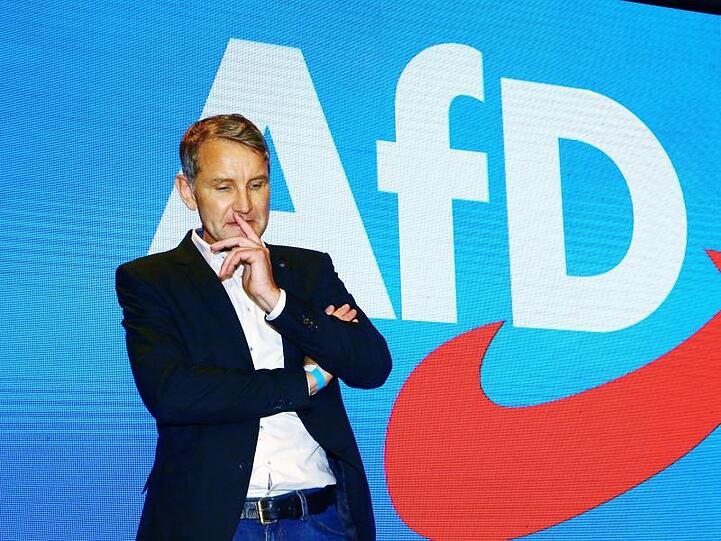 Björn Höcke, AfD-Fraktionsvorsitzender im Thüringer Landtag, bei einem Landesparteitag im November.