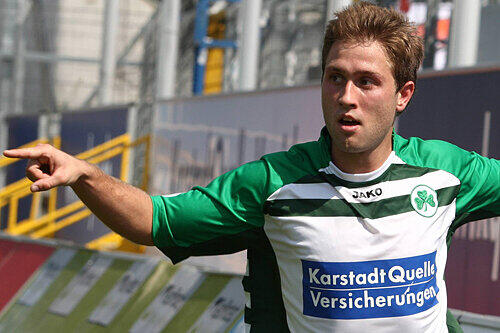 Tor des Tages aus Fürther Sicht: Florian Pickel traf zum 1:0-Sieg gegen Hessen Kassel.