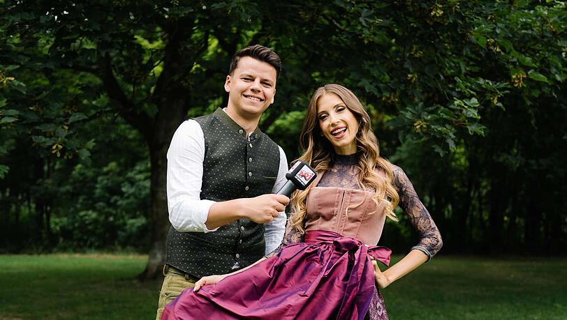Cathy Hummels und Paul Fischer – natürlich zünftig in Tracht. Cathy Hummels und Paul Fischer – natürlich zünftig in Tracht.
