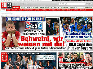 Mitleid mit Bastian Schweinsteiger: die Bild.