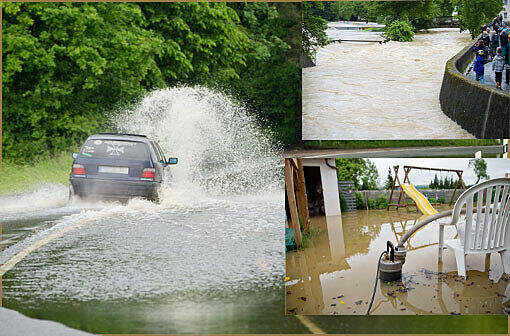 Die anhaltenden Regenfälle haben in Teilen Bayerns für Überschwemmungen gesorgt. So verschärfte sich die Hochwasserlage am Freitag vor allem in Oberfranken.