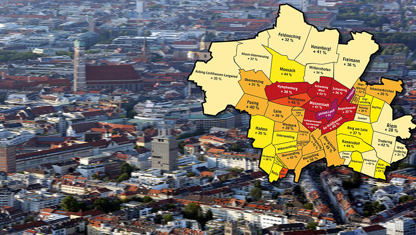 In München kommt es langsam aber sicher zu einer Stagnation der Mietpreise.