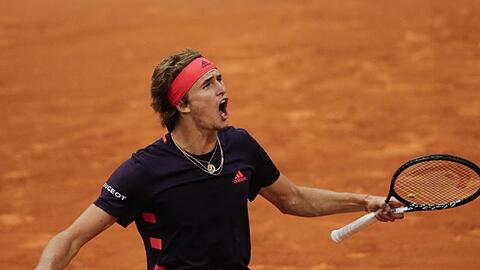 Verpasste in Madrid das Halbfinale: Titelverteidiger Alexander Zverev.