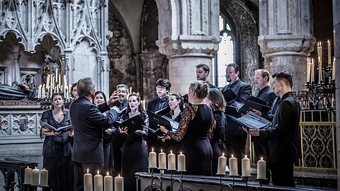 Der 2001 von Nigel Short gegründete Tenebrae Choir.