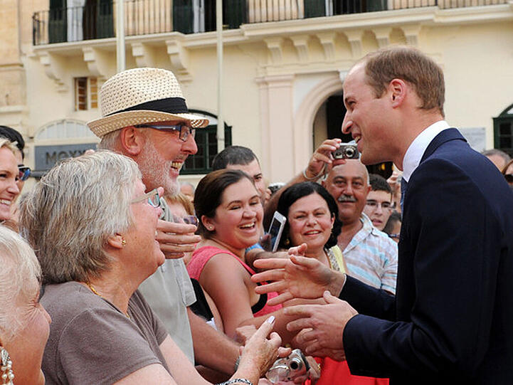 Lieferte in Malta einen charmanten Auftritt ab: Prinz William