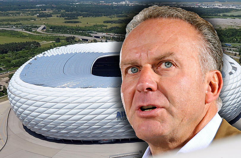 "Es wäre möglich, das Dach zu schließen": Karl-Heinz Rummenigge denkt über mögliche Änderungen bei der Allianz Arena nach.
